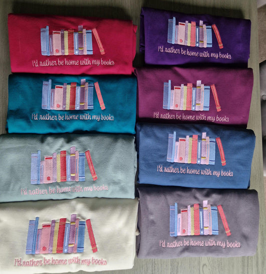 I'd rather be home with my books Sweatshirt