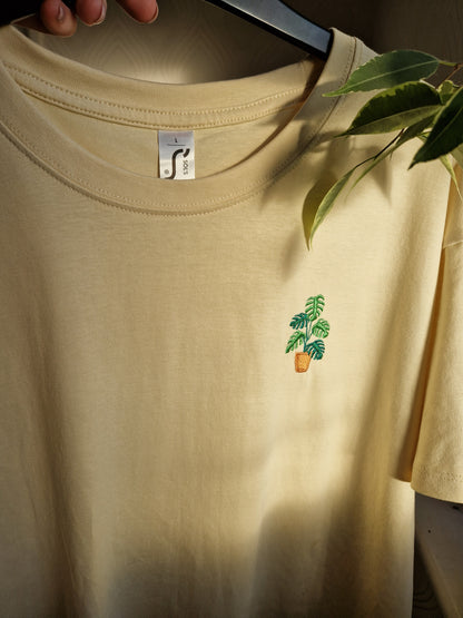Embroidered Houseplant T-shirt