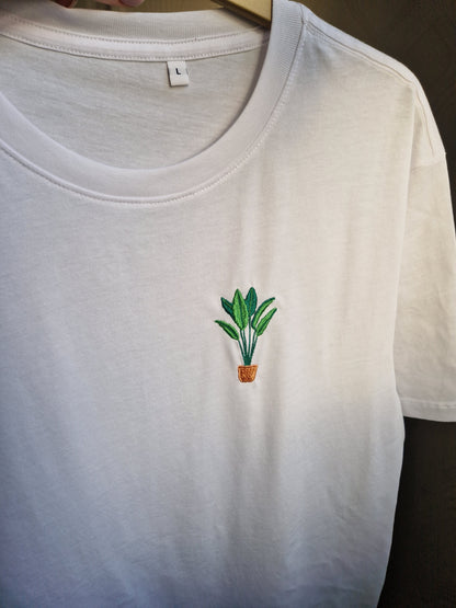 Embroidered Houseplant T-shirt