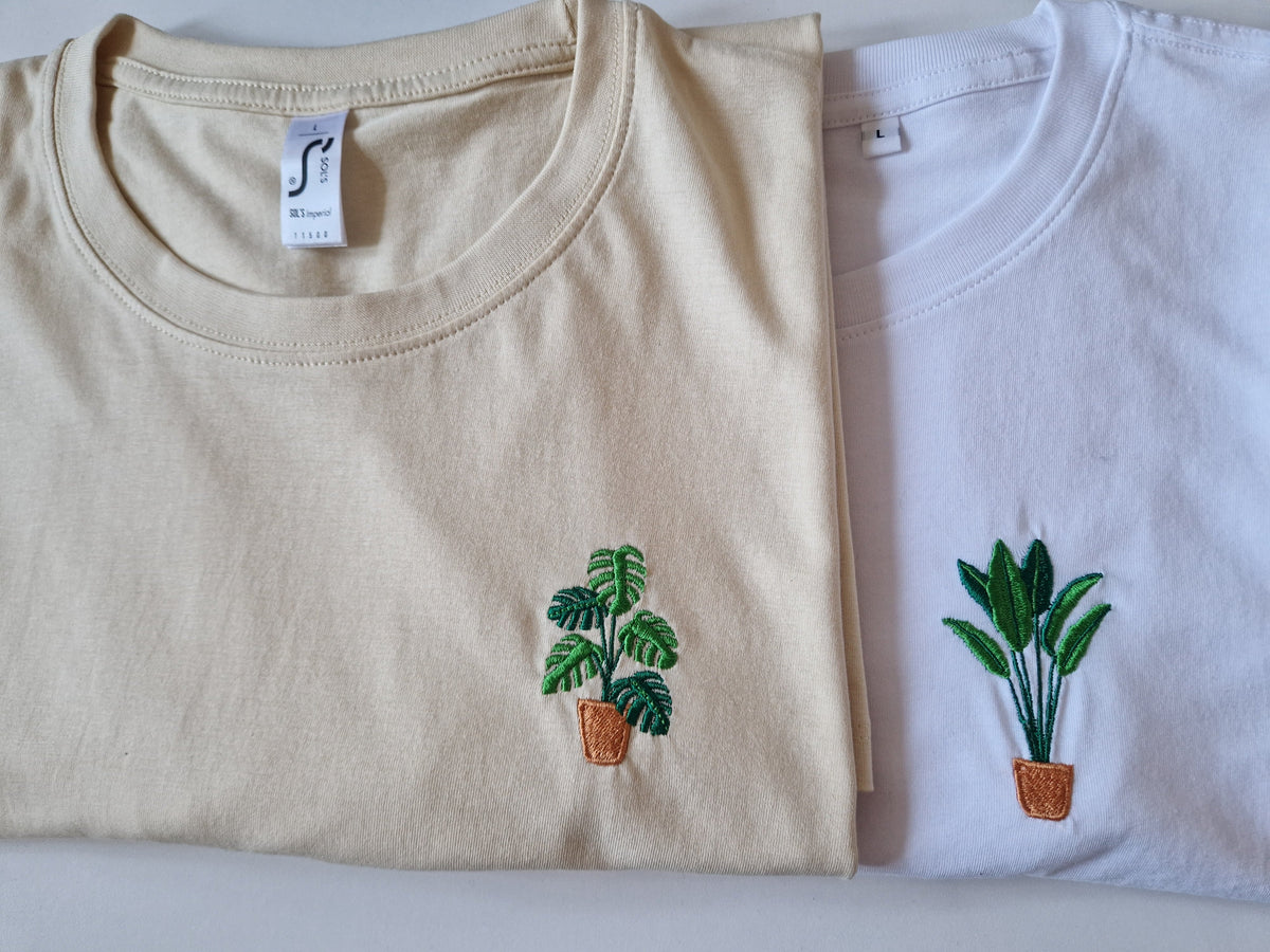 Embroidered Houseplant T-shirt
