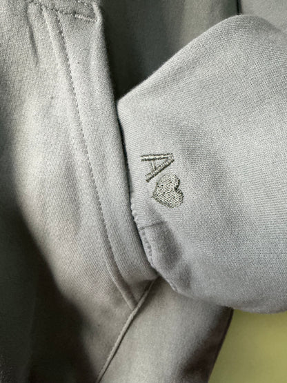 Personalised date and initial hoodie