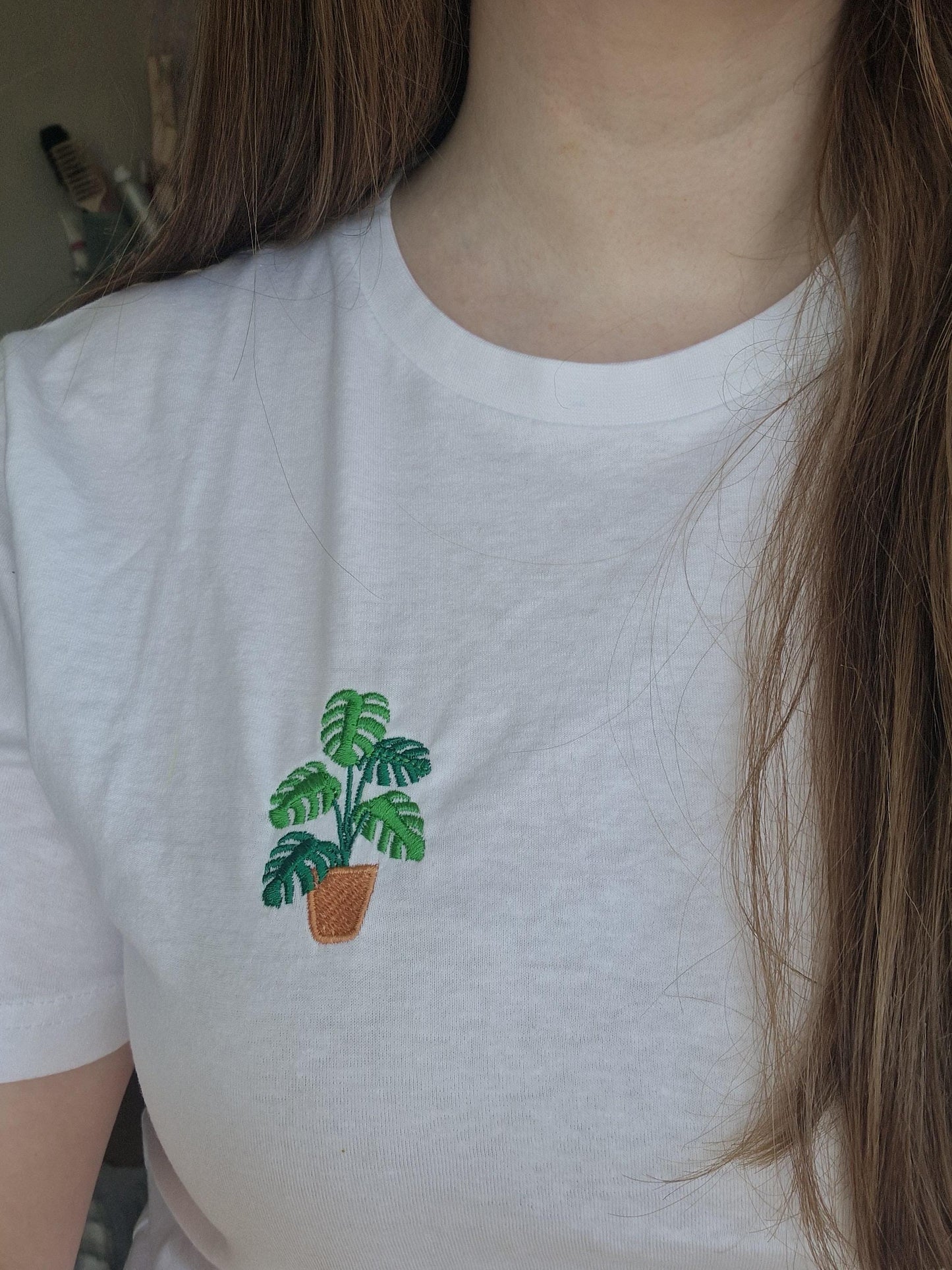 Embroidered Houseplant T-shirt | Pick Your Own Plant