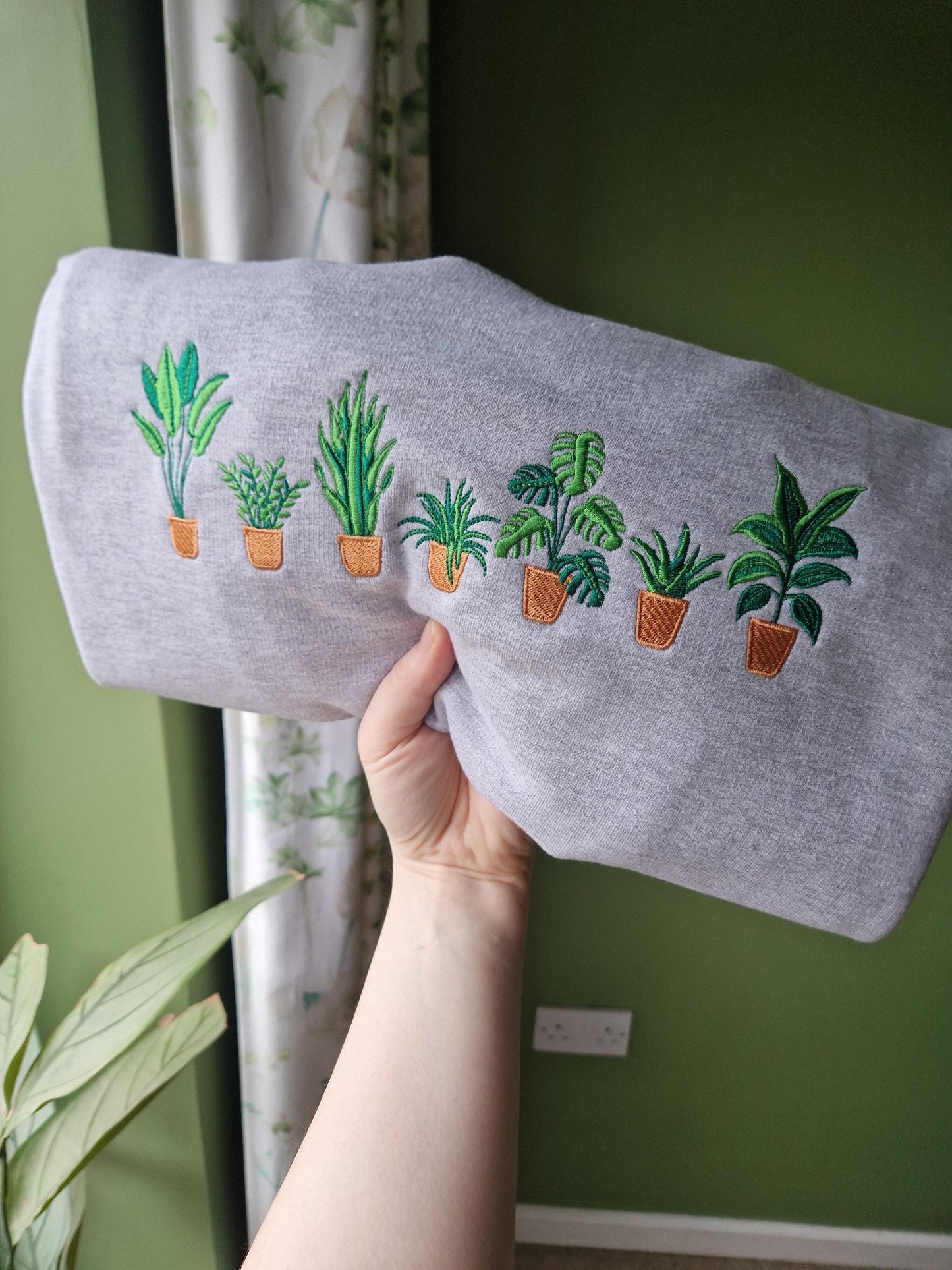 Embroidered Houseplant T-shirt | Pick Your Own Plant