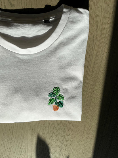 Embroidered Houseplant T-shirt | Pick Your Own Plant