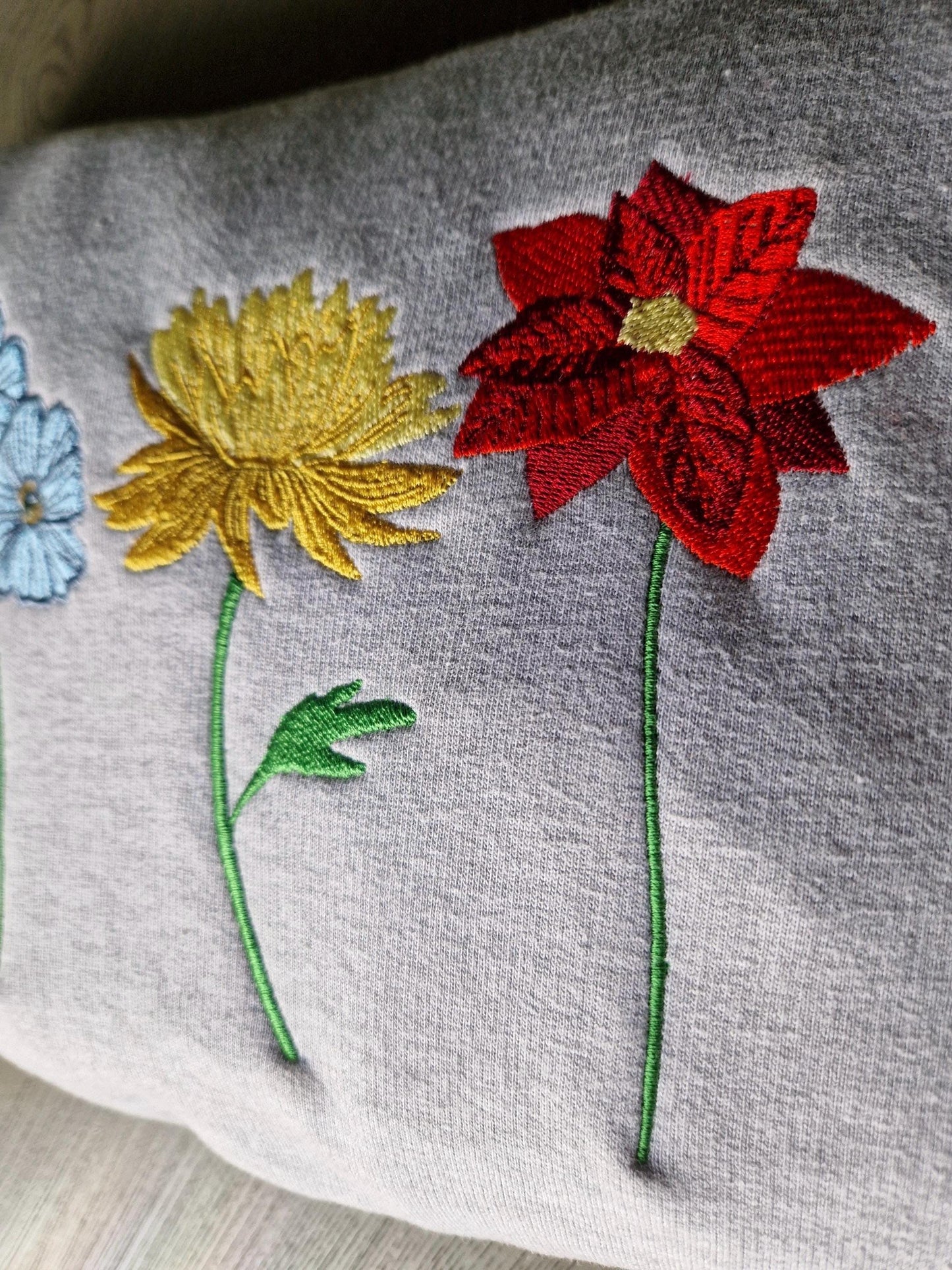Unique Personalised Gift | Birth Month Flowers | Flowers | Personalised | Sweatshirt | Jumper | Gift | Hobby | Mother’s Day | XS - 6XL