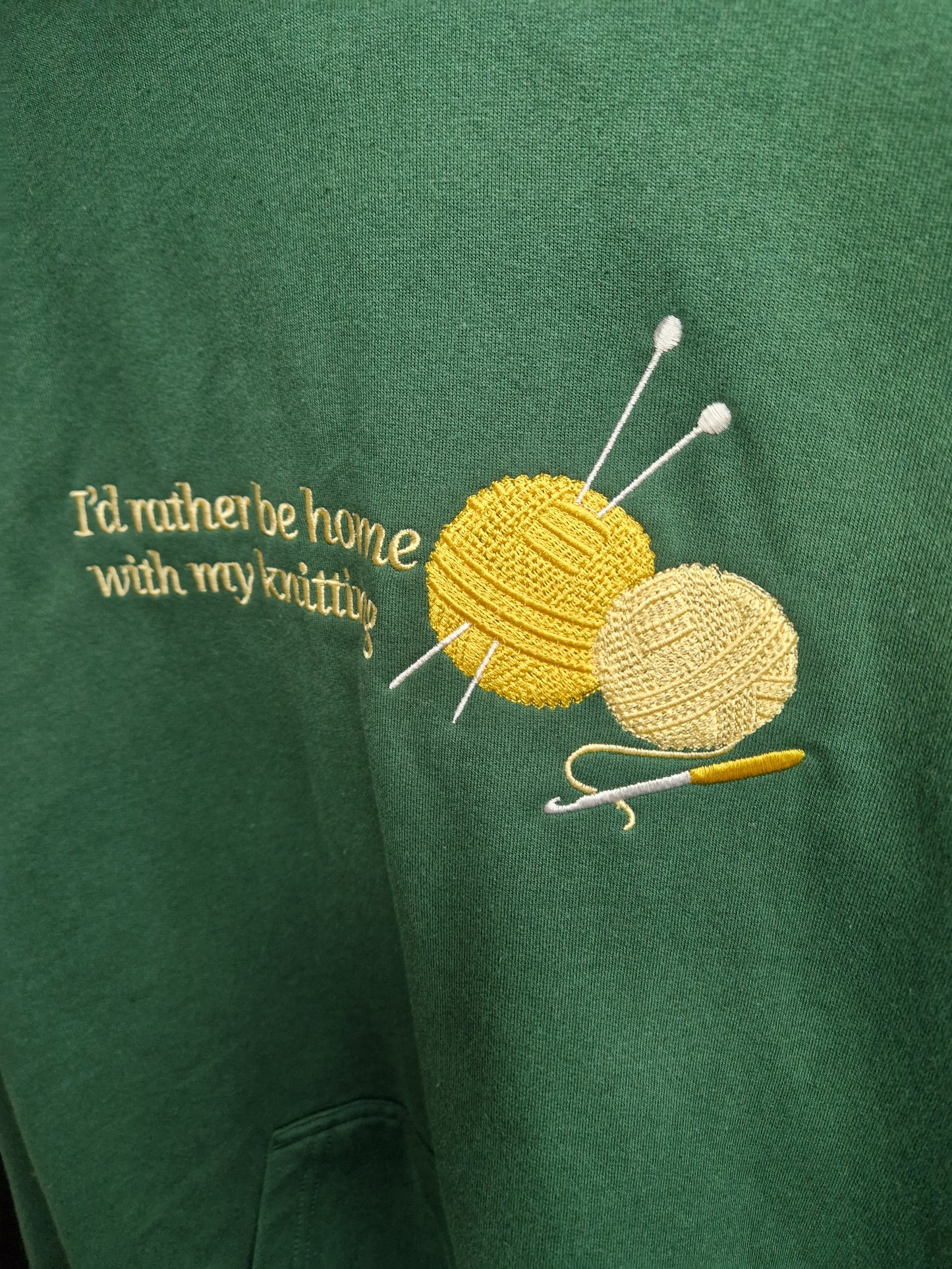 I'd rather be home with my knitting Sweatshirt