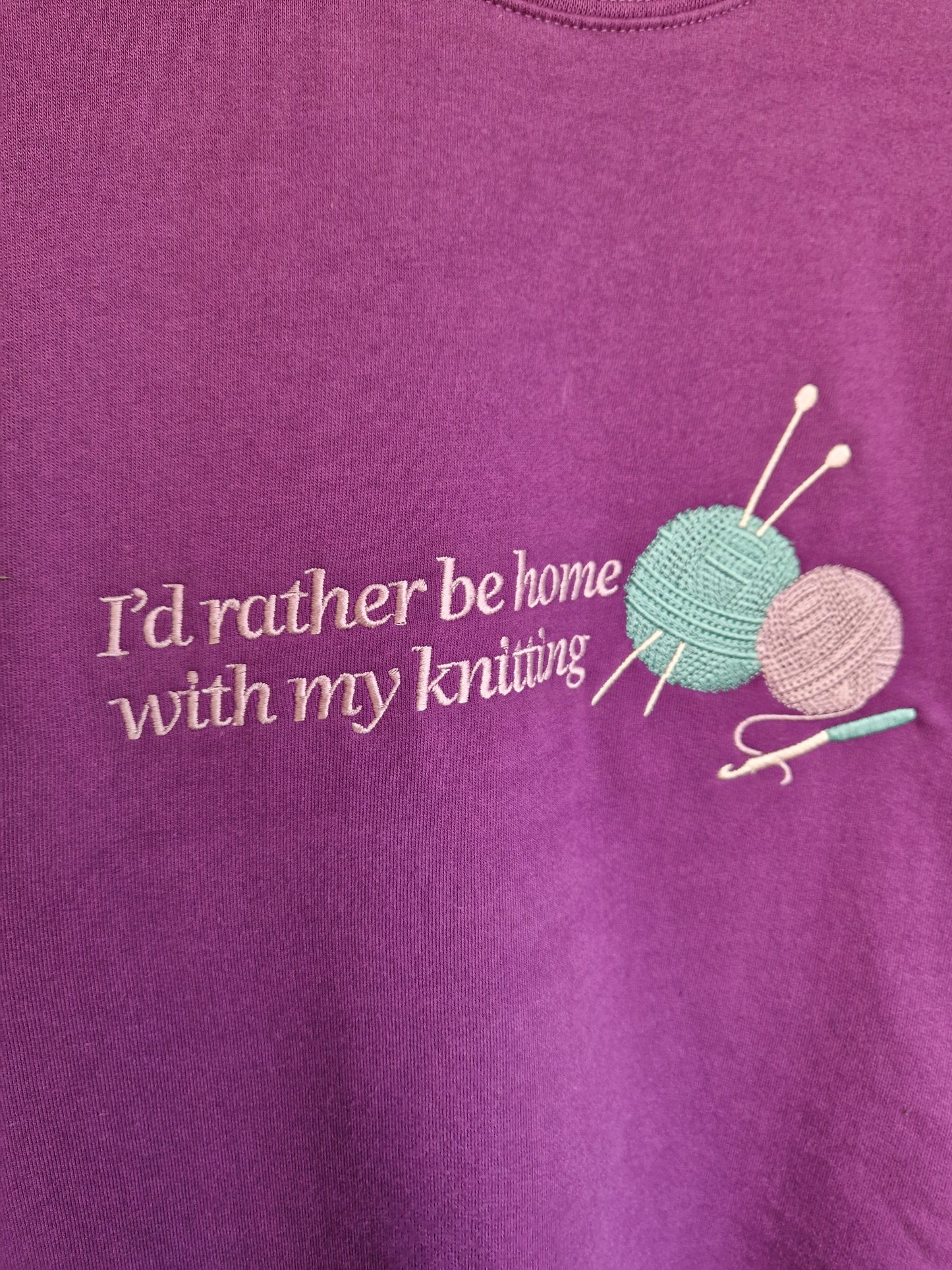 I'd rather be home with my knitting Sweatshirt
