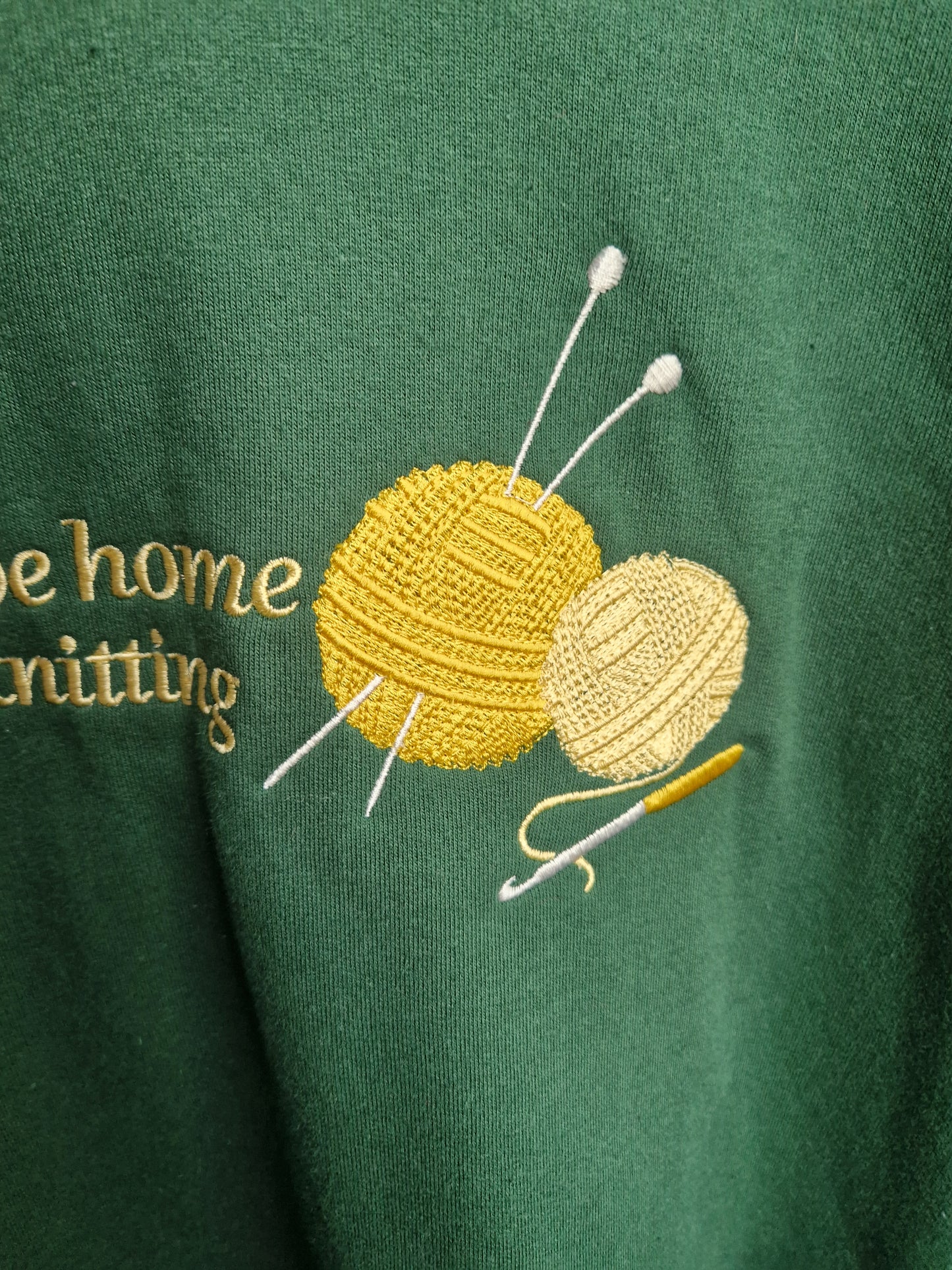 I'd rather be home with my knitting Sweatshirt
